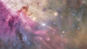 Space travel Orion nebula,Traveling through star fields in space,4K 3D for scientific films. Elements of this image furnished by NASA. - Powered by Shutterstock - Get 15% off with code: PIKWIZARD15