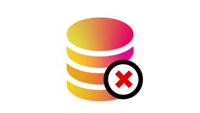 A stylized image of a database icon with a red cross mark over it, indicating a database error or failure. - Powered by Shutterstock - Get 15% off with code: PIKWIZARD15