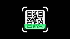Scanning QR code animation, Alpha channel, transparent background. 4K resolution - Powered by Shutterstock - Get 15% off with code: PIKWIZARD15