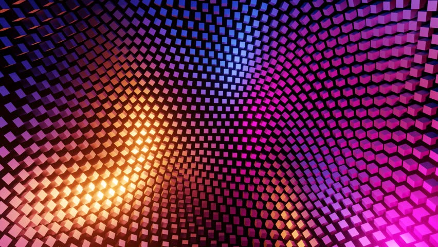 Abstract gradient wave loop background, gradient led glowing,seamless animation
