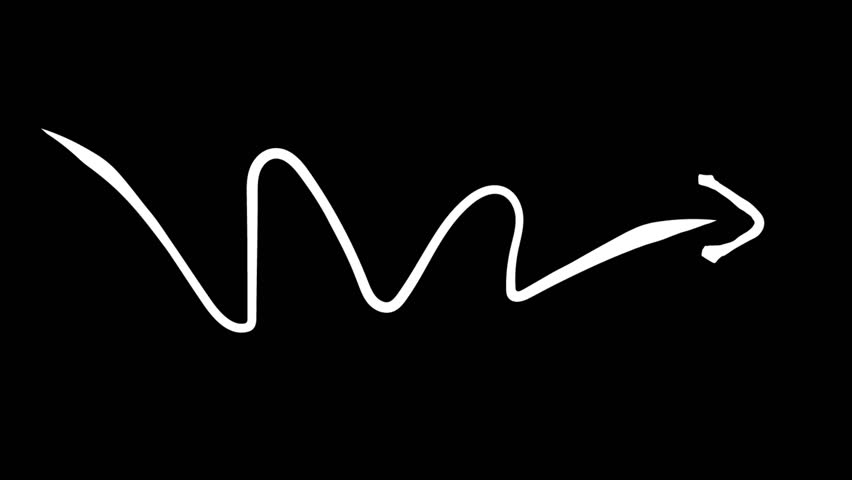 Hand drawn arrow with alpha channel