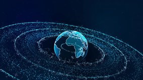 Futuristic Globe connection network Digital data mining machine learning technology brain. Science artificial intelligence, innovation, AI, Cyber space virtual world security. 3D Illustration - Powered by Shutterstock - Get 15% off with code: PIKWIZARD15