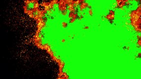 Fire transition with green screen for isolate background. Use for video title opener trailer movie, create the dramatic in the scene. Embrace the power and drama of fire to elevate your visuals views. - Powered by Shutterstock - Get 15% off with code: PIKWIZARD15