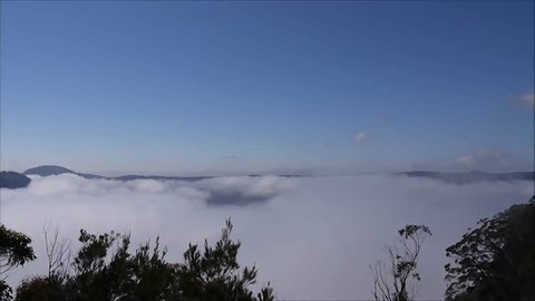 morning mist in the Blue Mountains, Australia
