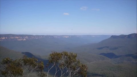 view from Echo Point in the Blue Mountains, Australia