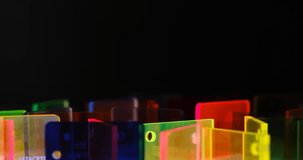 different colours Cast Acrylic Sheet - Plexiglas on a rotation table - Powered by Shutterstock - Get 15% off with code: PIKWIZARD15