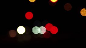 Car Headlights in Night Traffic with Defocused Lights Bokeh Mode Footage. - Powered by Shutterstock - Get 15% off with code: PIKWIZARD15