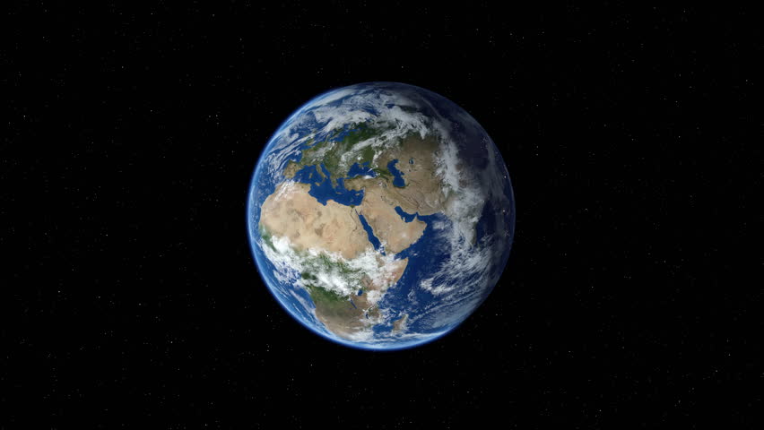 Zooming on Warsaw, Poland. Earth zoom in from outer space to city. The animation continues by zoom out through clouds and atmosphere into space. View of the Earth at night. Images from NASA. 4K