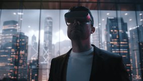 Businessman Using AR Technology to Analyze Stock Market Data in Modern Office Stock Market Investing Finance Tech Success - Powered by Shutterstock - Get 15% off with code: PIKWIZARD15