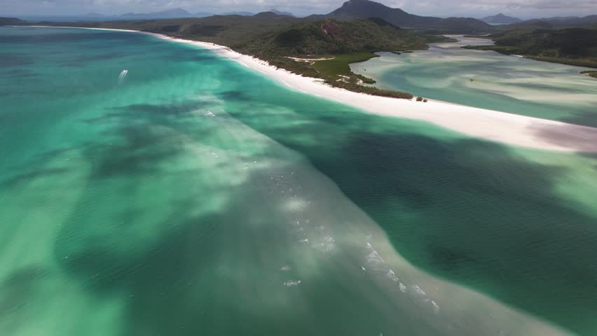 Aerial View, Whitsundays Islands and Whitehaven Beach, Queensland, Australia