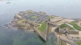 drone video Port-Louis citadel france europe