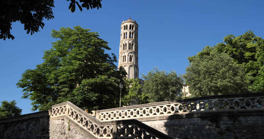 The Fenestrelle tower, Uzes, Gard department, Occitania, France