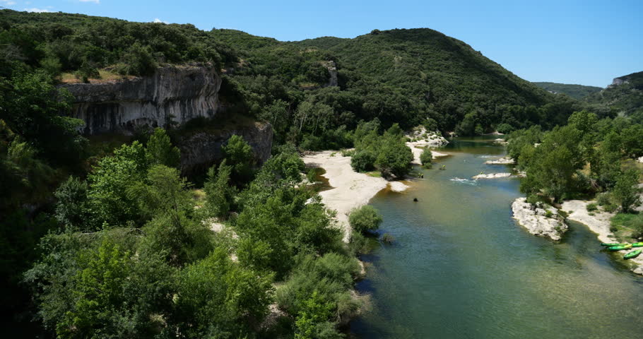 The Gardon canyon, Collias, Gard department, Occitania, France