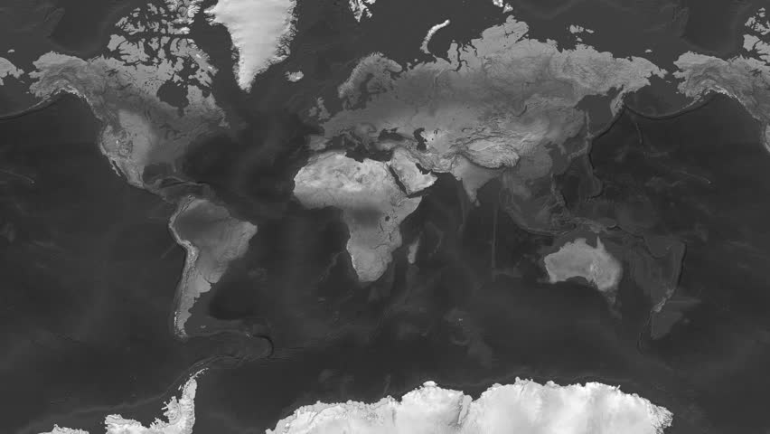 South Sudan Flat Map Flag Black and White Map