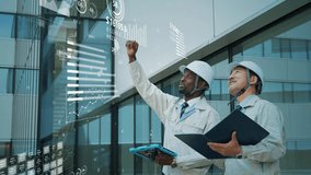 Multinational engineers having a conversation and statistics data concept - Powered by Shutterstock - Get 15% off with code: PIKWIZARD15