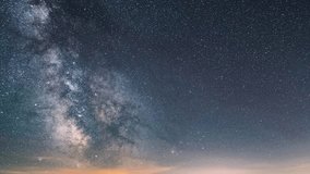 Milky way galaxy stars sky astronomy time lapse background - Powered by Shutterstock - Get 15% off with code: PIKWIZARD15