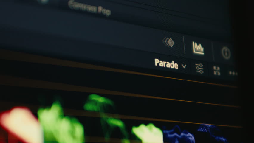 color correction editor working on waveform and vectorscope  - Powered by Shutterstock - Get 15% off with code: PIKWIZARD15