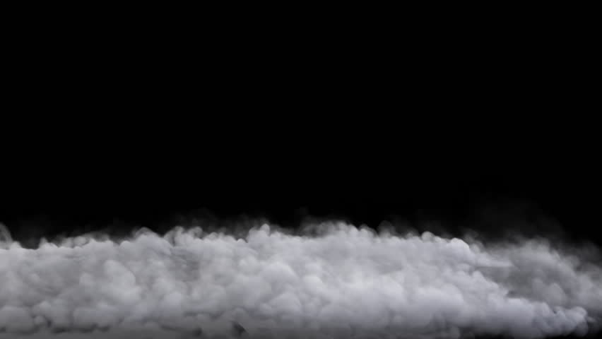 Very thick ground fog or smoke coming in waves - liquid nitrogen smoke - 60 fps, 4K Pro Res