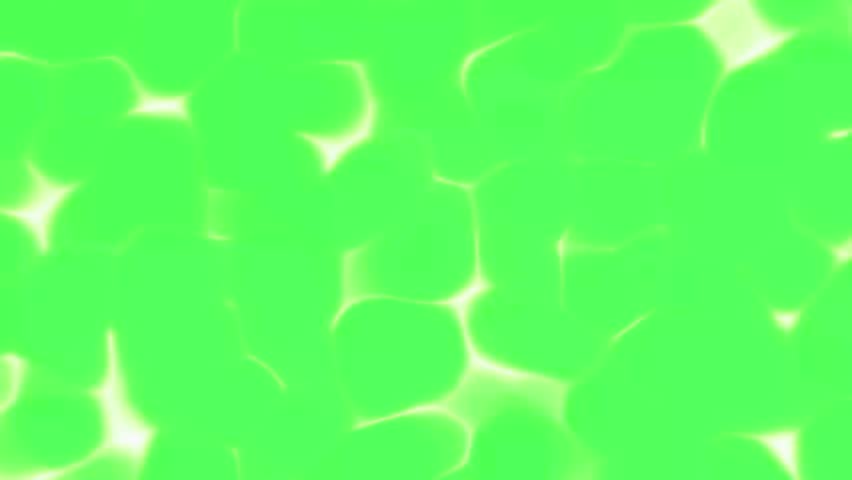Animation of shimmering green screen chroma key water surface reflecting sparkling light, seen from directly above. High-definition 4K motion graphic for multimedia use.