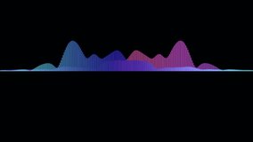 4k abstract music sound wave or audio wavefrom isolated on black background.Line digital minimalist voice and symbol technology. - Powered by Shutterstock - Get 15% off with code: PIKWIZARD15