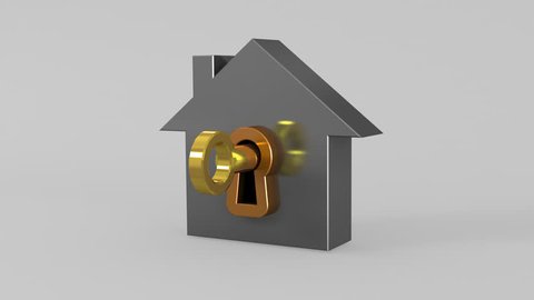house and gold key