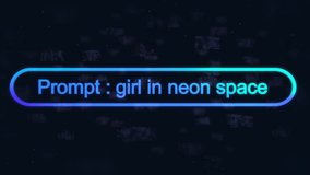 Experience Ai Text-to-image Generation With a Futuristic Theme. Watch as a Prompt Transforms Into a Vibrant, Neon-lit Scene Featuring a Girl in Space. Tech Enthusiasts and Digital Artists. - Powered by Shutterstock - Get 15% off with code: PIKWIZARD15