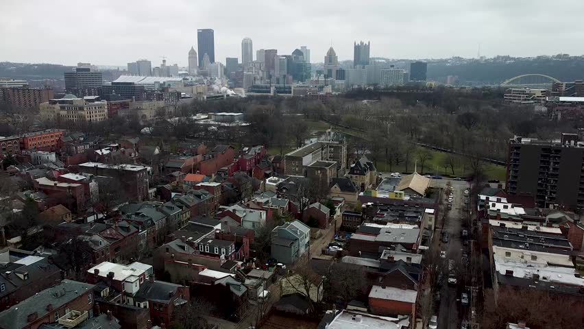 Aerial - Pittsburgh Skyline - Day