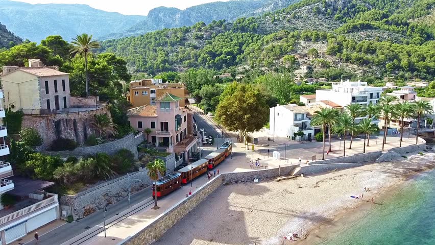 Port De Soller, Mallorca, Balearic Islands, famous tram transportation