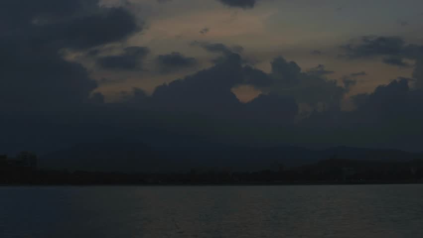 Sunrise over the sea in Sanya, Hainan Province, May 30, 2021