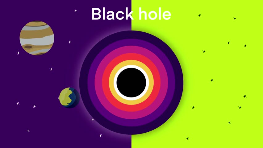 Black holes in the universe are sucking up stars and galaxies, Wireframe geometric shape, black or worm hole funnel, singularity, Traveling in space concept, gravity quantum, physics and astronomy