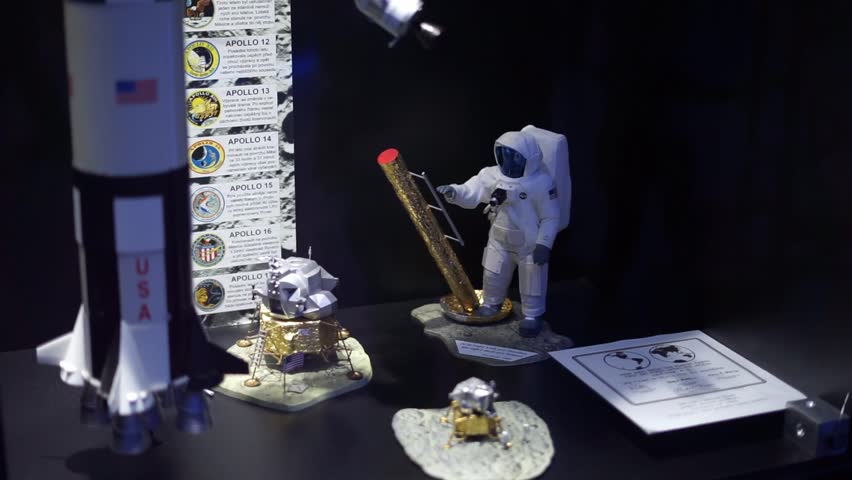 astronaut and space elements in space