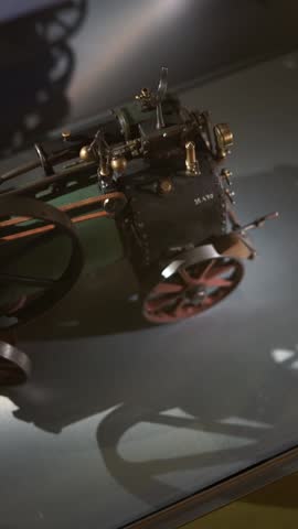 old steam tractor vertical video