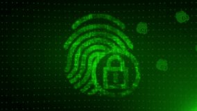 Finger print lock password Cybersecurity lock shield moving futuristic animation abstract 3d technology protection icon background  - Powered by Shutterstock - Get 15% off with code: PIKWIZARD15