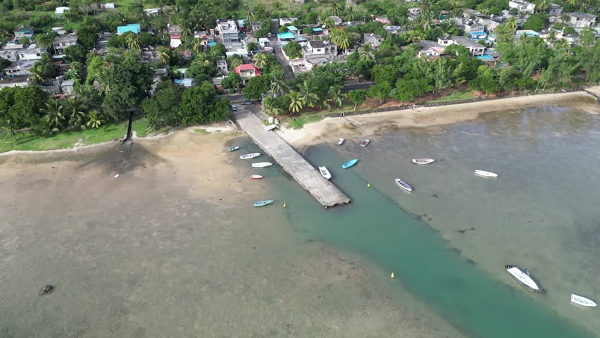 Lagoon Island At Port Louis In Mauritius Island Mauritius. Indian Ocean Landscape. Beach Paradise. Port Louis At Mauritius Island Mauritius. Seascape Outdoor. Nature Tourism.