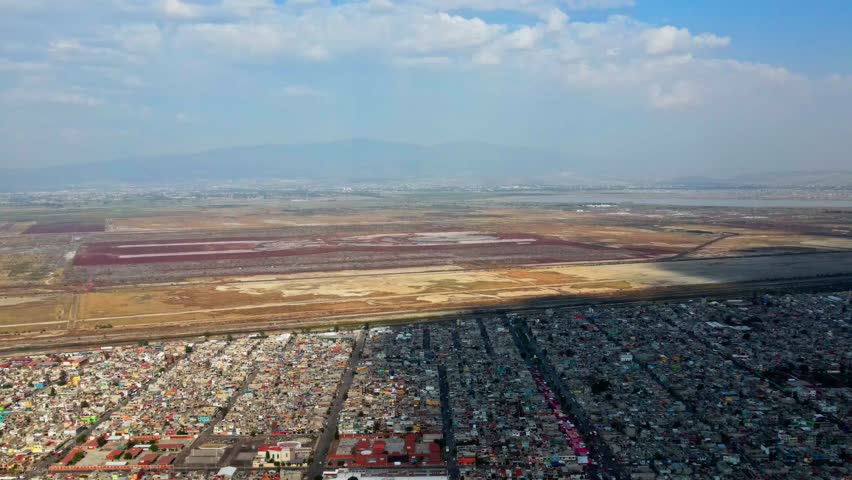 Aerial view of planned to be "New Mexico International Airport"