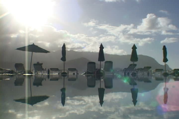 Infinite pool at resort in Kauai, Hawaii series.