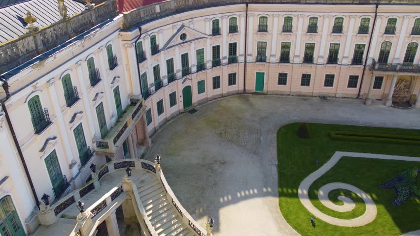 Medieval architecture of the Esterhazy Palace in Fertod, Hungary 