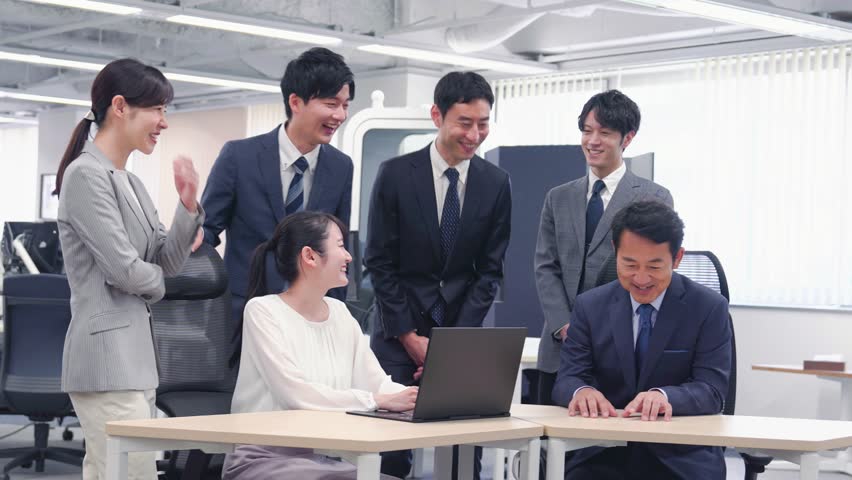 Business people working in an office