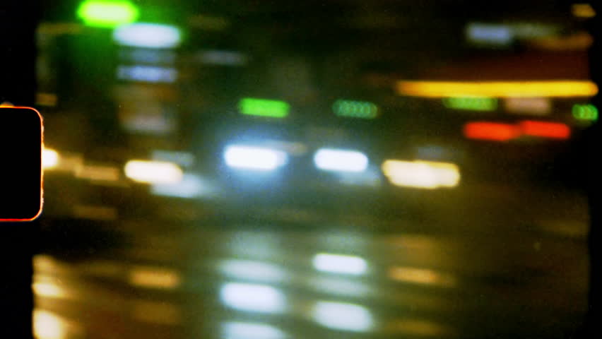 Slow shutter speed at night, shoot on 8mm film camera