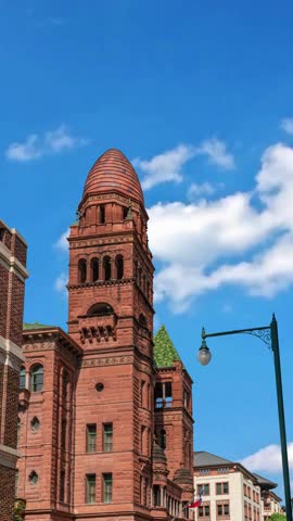 San Antonio city in Texas time lapse vertical video