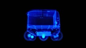 Automated Delivery Robot Service. Modern Smart Wireless Robot. New Technological Business Industry of Delivery Logistic of Online Shop - Powered by Shutterstock - Get 15% off with code: PIKWIZARD15