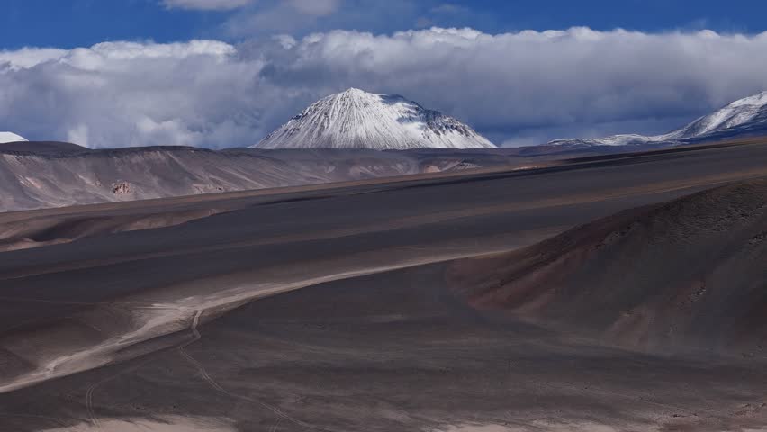 Aerial view of Laguna Verde in Bolivia South America