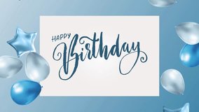 Happy Birthday Princess Animated Text in Blue, Purple, and Red. Great for Birthday Celebrations Around the World. 4K video  - Powered by Shutterstock - Get 15% off with code: PIKWIZARD15