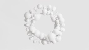 Abstract of white wavy fluid geometric background, 3d loop animation - Powered by Shutterstock - Get 15% off with code: PIKWIZARD15