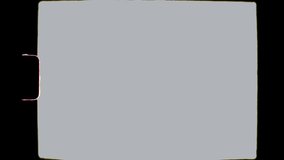 Old Vintage Super 8mm Film Frame and Sprocket Grain 4K Video Overlay Background with gray alpha  - Powered by Shutterstock - Get 15% off with code: PIKWIZARD15