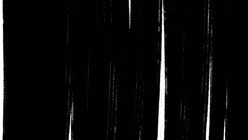 Hand drawn transition made of hatched black lines moving up and down on white background in loop stop motion animation. Written horizontal stripes in decorative cartoon design perfect for internet use