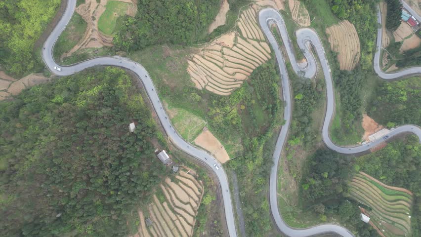 Chin Khoanh Slope in Ha Giang, Vietnam
