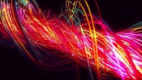 Fiber Optic Light Show - A Nighttime Symphony. The mesmerizing motion of light created by fiber optic cables. The intricate patterns and vibrant colors illuminate the darkness. - Powered by Shutterstock - Get 15% off with code: PIKWIZARD15