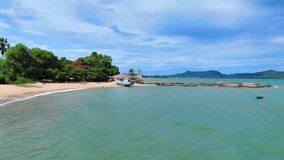 Thailand Pattaya Drone Shot Coastal Jomtien