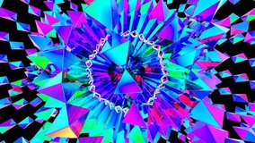 VJ Abstract rhombus colorful triangle 3d render loop - Powered by Shutterstock - Get 15% off with code: PIKWIZARD15